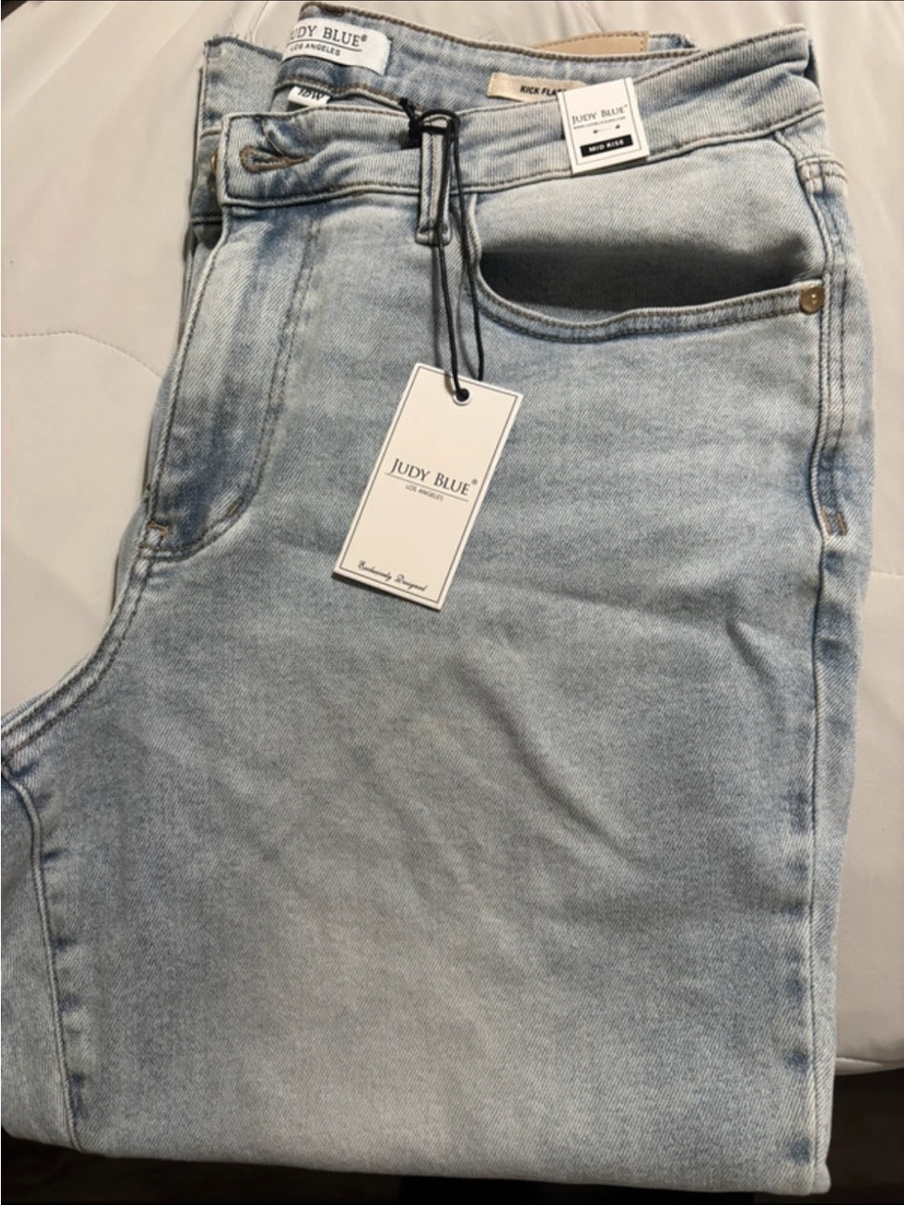 Judy Blue NWT mid rise kick flare jeans